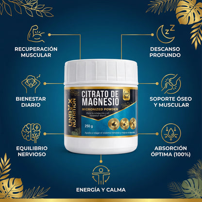 CITRATO DE MAGNESIO MICRONIZADO DE 250G